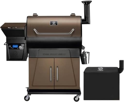 2025 Electric Pellet Grill & Smoker, 700 sq in Cooking Area, Dual-Wall Insulation, PID V2.1 Controller, Meat Probes, Easy Hopper Clean-out, Includes Grill Cover, 8 in 1 Outdoor BBQ, 700D6