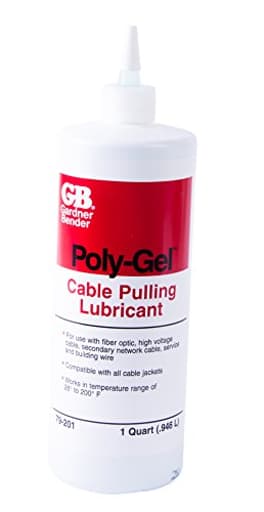 79-201 Poly-Gel Cable-Pulling Lubricant, 28° - 200°F, Dries Clear, Conduit & Fiber-Optic Cable Insulation, Squeeze Bottle, Blue