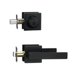 Front Door Locksets with Deadbolt, Black Door Handles, Combination Door Lock, Exterior Door Lever (Matte Black)…