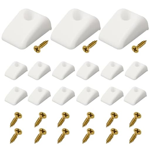 15 Pack Cabinet Drawer Bumpers, Hardware Furniture Drawer Slide Bumper for Roll Out Shelves, Kitchen Drawer Slide Spacers, Drawer Protectors for Cabinets