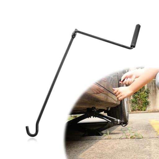 Car Tire Wheel Scissor Jack Handle, Auto Scissor Jack Lug Handle Wrench Efficient Repair Tool, Universal Metal Hand Jack Car Lift Wrench for Cars Truck SUV, Cars Accessories