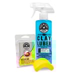 CLY_113 OG Clay Bar & Lubber Synthetic Lubricant Kit – 16 fl oz, Light/Medium Duty, for Car Lovers, Detailers & Auto Enthusiasts – Essential Car Detailing Kit Accessory, 2 Items, Yellow