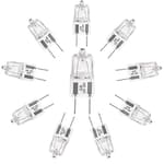 G8 Halogen Light Bulbs 20W 120V Under Cabinet Lighting Replacements 2Pin 2700K Warm White