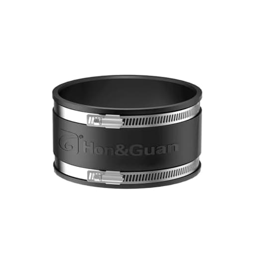 6 Dust Collection Fittings Rubber Noise Reduction Clamp for 6 Inch PVC Pipe/HVAC Inline Duct Fans and Carbon Filters/Duct Reducer