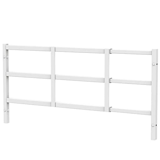 Fixed Window Safety Guard 14”x 38” Adjustable Width Prevents Accidental Falls, Non-Egress, Tamper Resistant Screws Included, White, Single Pack