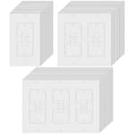 70 Pcs Wall Insulation Gasket Rectangle Wall Plate Outlet Sealers White Outlet Insulation Foam Replacement Weatherproof Gasket Sealer Energy Saving for Electrical Plates Switch Covers