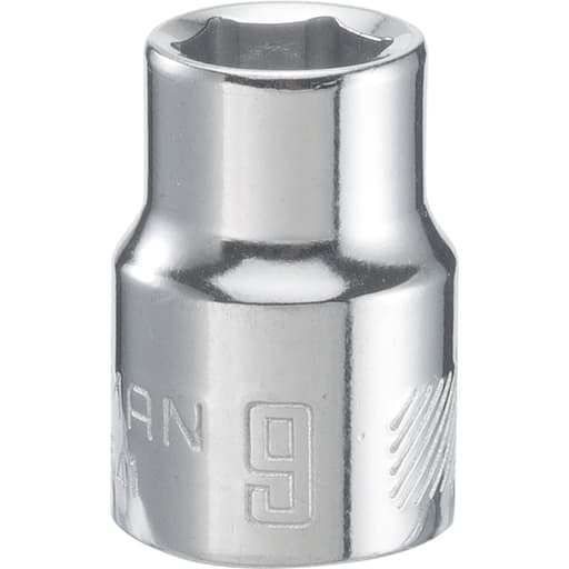 3/8-in Drive 9mm 6 Point Shallow Socket