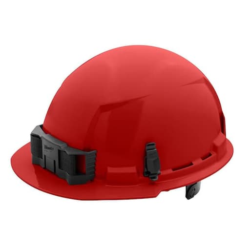Red Front Brim Hard Hat with 6pt Ratcheting Suspension - Type 1, Class E