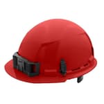 Red Front Brim Hard Hat with 6pt Ratcheting Suspension - Type 1, Class E