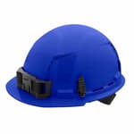 Blue Front Brim Vented Hard Hat with 4PT Ratcheting Suspension Type 1 Class C