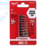 SHOCKWAVE 9PC 1" SAE Hex Impact Bit Set