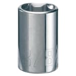 3/8 Dr 6-Point Shallow Socket 1/4