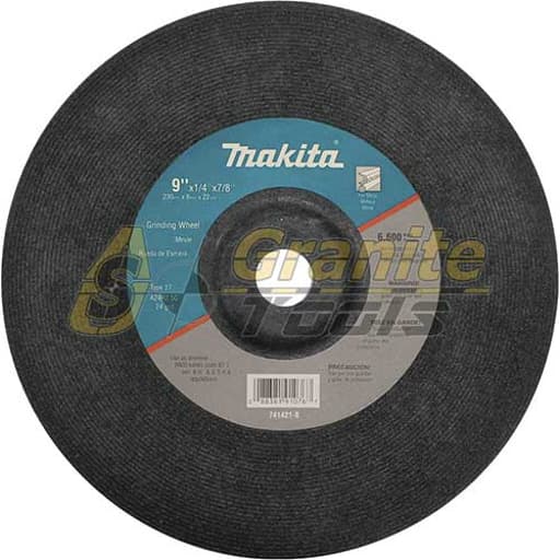 9" x 7/8" x 1/4" Grinding Wheel, 24 Grit, General Purpose Metal