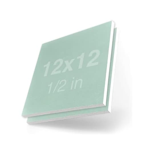 Drywall Repair Panel - 12"x12"x1/2" - (2 Pack) - Moisture Resistant