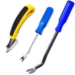 3Pcs Heavy Duty Upholstery and Construction Staple Remover with Tack Puller Tool, Nail Puller, Carpet Remover, for Removing All Kinds of Staples
