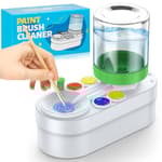 2025 Upgraded Paint Brush Cleaner: Art Supplies for Kids&Adults, Paint Station for Kids, Portable Water Circulation Paint Brush Washer Tool for Artists, Christmas&Birthday Gifts for Kids&Adults