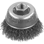 XP Cup Brush (3" x 5/8"-11, .014" Carbon Crimp)