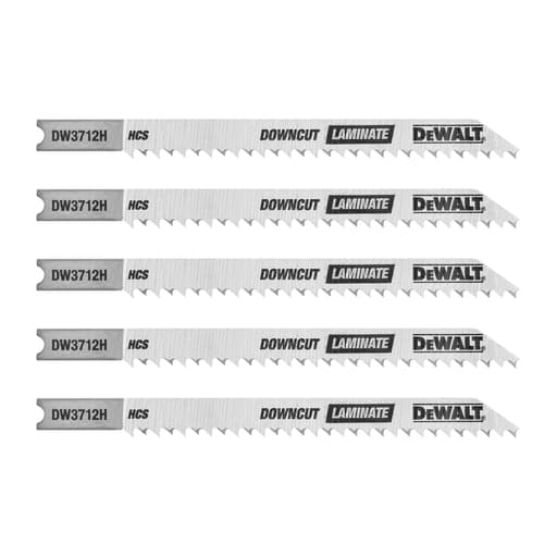 4-inch U-shank laminate down-cutting jig saw blade (5-pack)