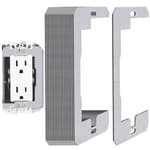 20 Pcs Wall Plate Spacer- Metal Flush Fit Device Leveling Plates- Receptacle Spacers Shims Leveler for Fixing Walls Electrical Outlet Electrical Boxes