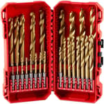 SHOCKWAVE Impact Duty RED HELIX Titanium Metric Drill Bit Set