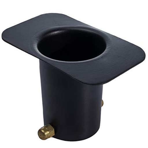 20042 Aluminum Black Powder Coated Gutter Adapter Rain Chain Installation