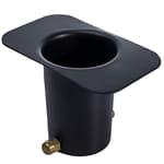 20042 Aluminum Black Powder Coated Gutter Adapter Rain Chain Installation
