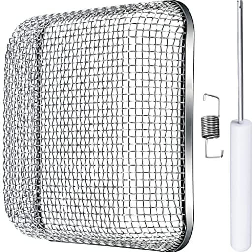 Flying Insect Screen RV Furnace Vent Cover Water Heater Vent Cover Stainless Steel Mesh with Installation Tool