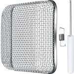 Flying Insect Screen RV Furnace Vent Cover Water Heater Vent Cover Stainless Steel Mesh with Installation Tool