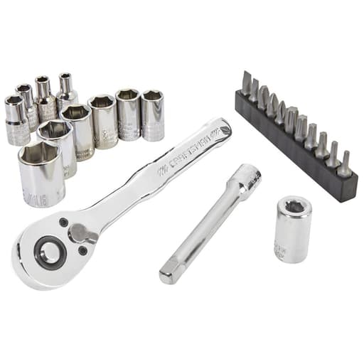 24Pc 1/4-in. Drive Mechanics Tool Set