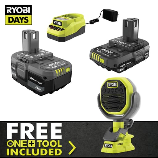18V ONE+ Lithium Starter Kit with Free VERSE™ Clamp Speaker