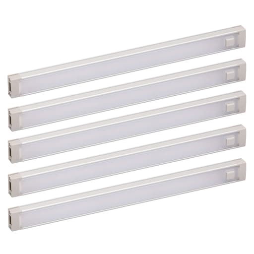 5-Bar LED Under Cabinet Lighting Kit, Warm White, 9 in