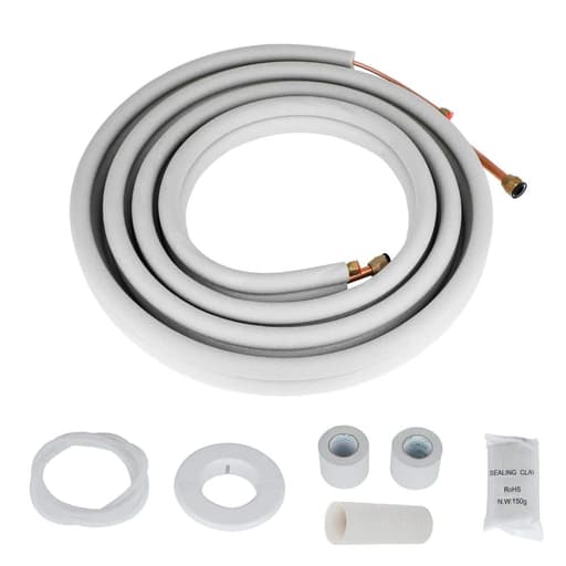 16.4-Foot Refrigerant Line Set with Copper Flared Fittings