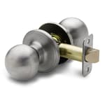 Passage Interior Door Knob – ANSI Grade-3 Certified, Modern Heavy Duty Handle, Easy Install and Reversible for Bedroom, Bathroom & Closets – Satin Stainless