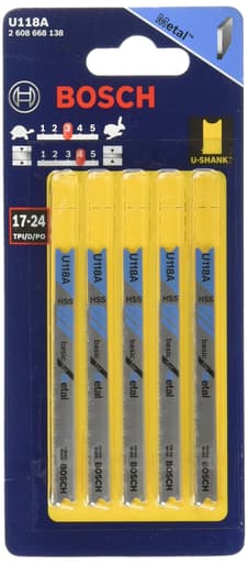 U-Shank High Speed Steel Jig Saw Blades