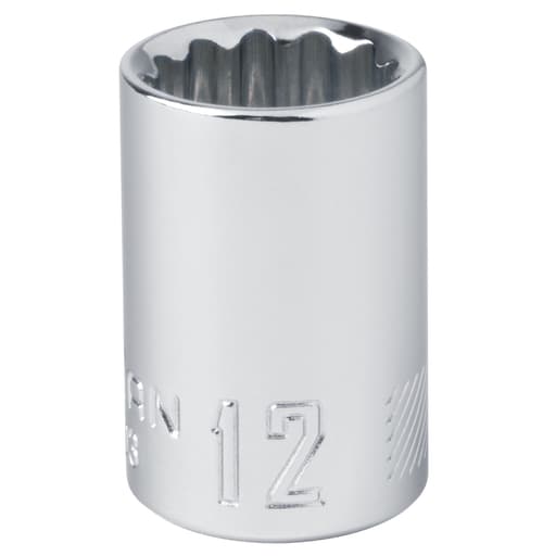 12 mm X 3/8 in. drive Metric 12 Point Standard Socket