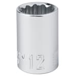 12 mm X 3/8 in. drive Metric 12 Point Standard Socket