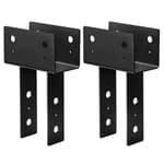 2 PCS Column Caps for 4x6 Beam, 4x10 Post, Heavy Duty Weld Steel Post to Beam Connector Pergola Bracket, 8 Gauge