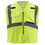 Class 2 High Visibility Yellow Mesh Safety Vest - 2XL/3XL