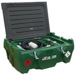 58 Diesel Portable Tank - 58 Gallon, Fits Under Truck Tonneau Cover, 12V Pump, Particulate and Water Filter, 13ft Hose, Auto-Nozzle