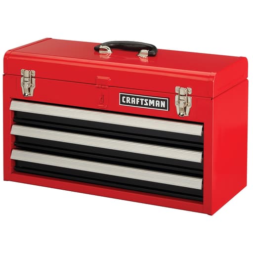 20-in Wide 3 Drawer Metal Tool Box