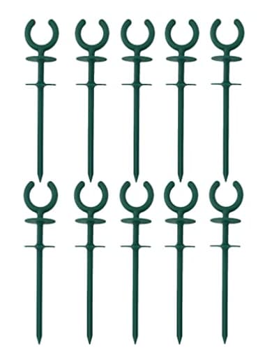 10 Pcs Green Garden Hose Guide holiday lights Holder High High Toughness plastic Nails Tools For Irrigation And Sprinkler Protect Your Plants