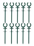 10 Pcs Green Garden Hose Guide holiday lights Holder High High Toughness plastic Nails Tools For Irrigation And Sprinkler Protect Your Plants