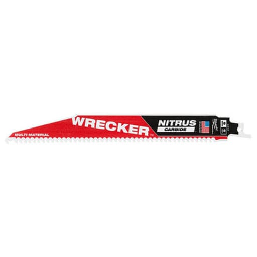 Wrecker with Nitrus Carbide Sawzall Blade