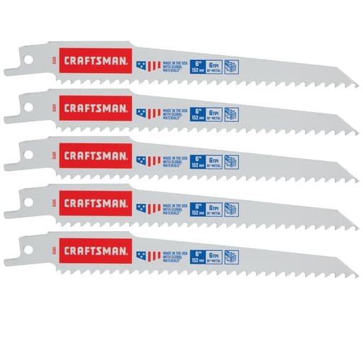 6-In. Reciprocating Saw Blades