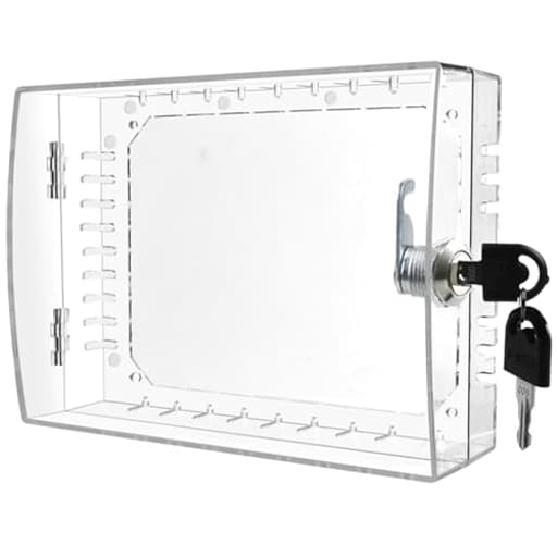 Universal Thermostat Lock Box Thermostat Cover with Lock Compatible With Honeywell Home Thermostat On Wall Ac Lock Box Cover with Key Fits Thermostats 4.8"H x 6" W or Smaller