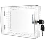 Universal Thermostat Lock Box Thermostat Cover with Lock Compatible With Honeywell Home Thermostat On Wall Ac Lock Box Cover with Key Fits Thermostats 4.8"H x 6" W or Smaller