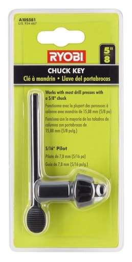 5/8" Chuck Key with 5/16" Pilot