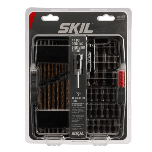 44 Piece Drilling and Screw Driving Kit with Bit Grip