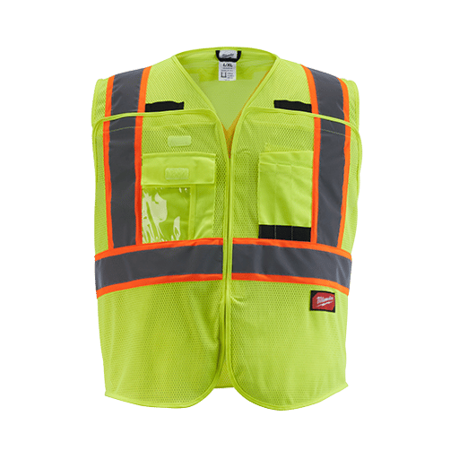 Class 2 High Visibility Mesh Safety Vest - 4XL/5XL