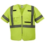 Class 3 High Visibility Yellow Safety Vest - 4XL/5XL